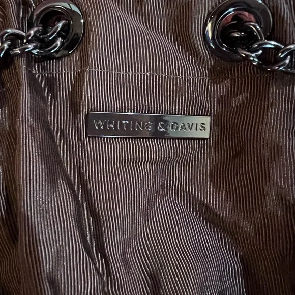 Whiting & Davis Metallic Crossbody Bag - Picture 6 of 7